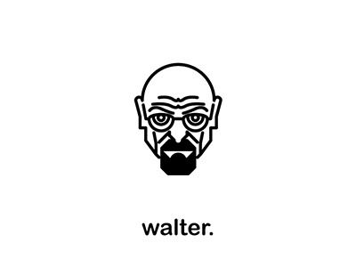 Walter White Pictogram bad breaking pictogram series tv walter white