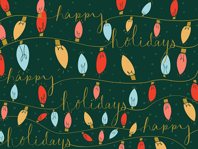 Happy Holiday Lights background background pattern christmas design happy holidays lights