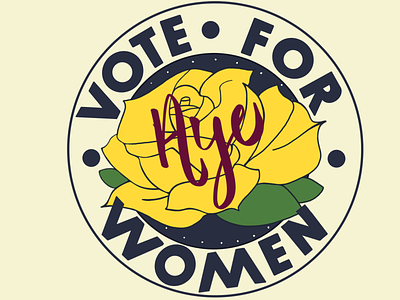 Suffragettes badge amendment rights rose vote voter women women empowerment