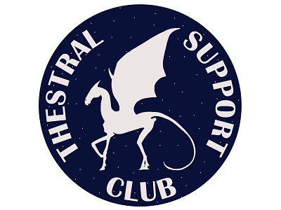 Thestral Support Club club death harry potter photoshop procreate support thestral