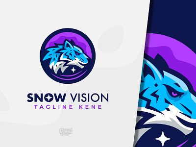 Snow Vision Logo Design Concept awesome branding business camera design illustration inspiration lens logo professional snow snow tiger tiger vector vision