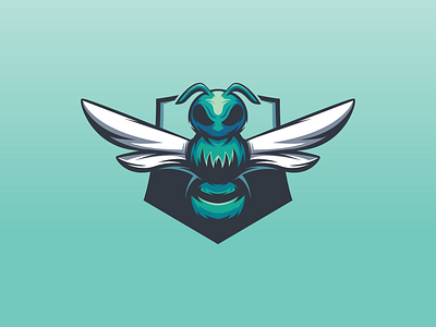 Bee 🐝 adobe animal aqua awesome bee brand branding business color company comunity design harmony ilustrator inspiration logo logoinspiration modern professional sport