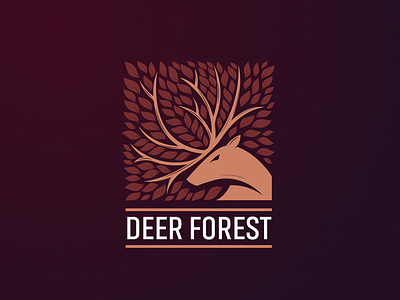 Deer forest adobe amazing animal brand branding business company comunity deer design drawing forest harmony illustration ilustrator inspiration logo logoinspiration modern professional