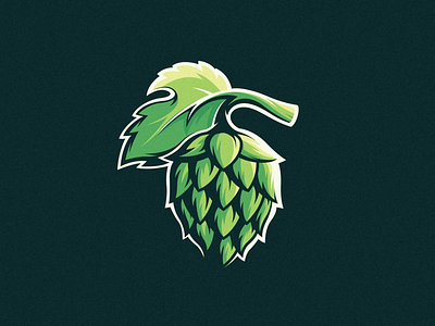 Hops beer brand branding brewing company design farm hops inspiration logo logo design nature
