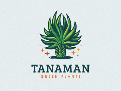 TANAMAN awesome brand branding business design free green inspiration logo nature plant plants