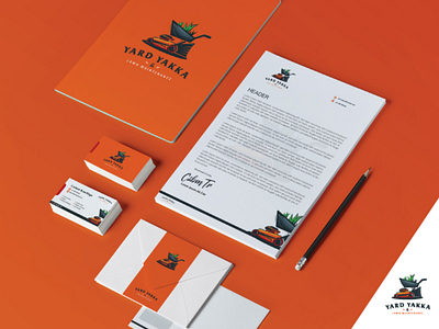 Stationary pack (Yark yakka) awesome branding business card design emvelope icon ilustration letter head logo design page design professional stationary