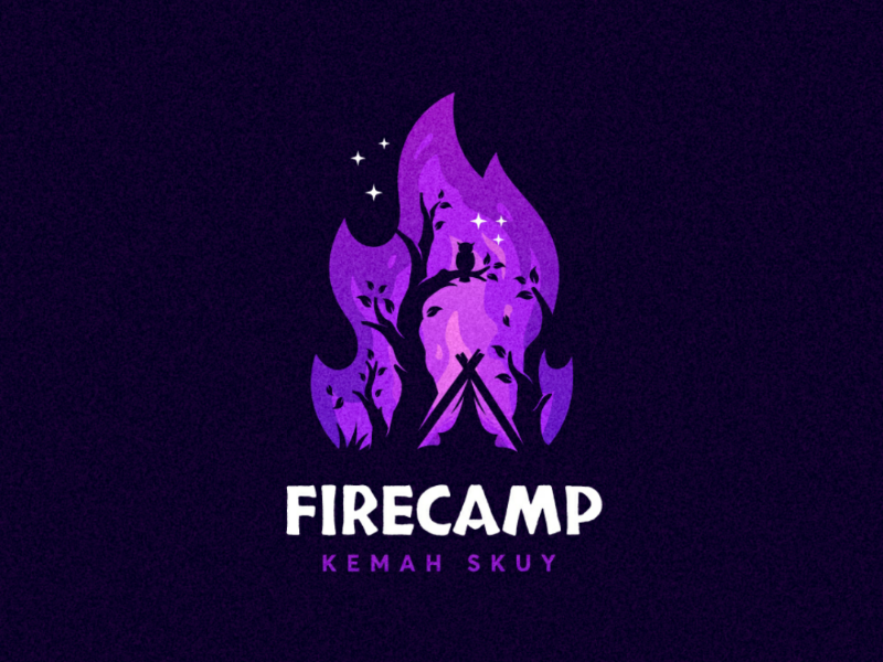 FIRECAMP idea brand harmony designer logoinspiration logo design ilustration vector ilustrator illustration company icon modern professional awesome business branding inspiration design logo