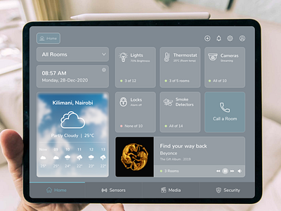Smart Home Control UI Concept adobexd design iot smarthome ui