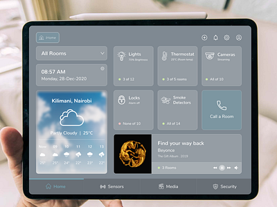 Smart Home Control UI Concept