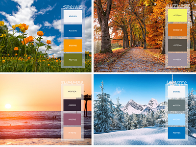 The Four Seasons Color palette