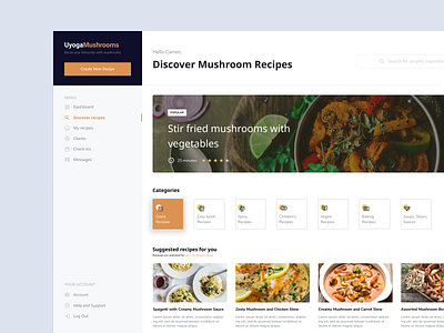 Uyoga Mushrooms Business Management Dashboard Concept