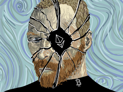 Crypto Gogh Avatar art avatar character design digital art digital paintingt drawing illustration nft