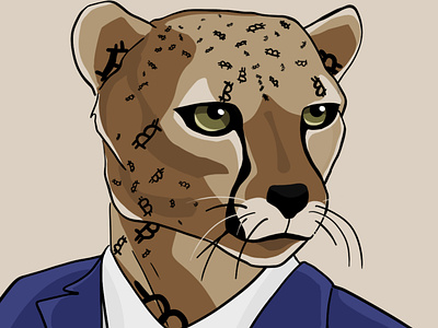 Cheetah Avatar Design art avatar character design digital art digital painting drawing illustration
