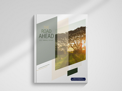 2021 Annual Report Cover brand cover graphic design illustration layout design photography typography