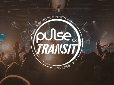 Pulse & Transit combined logo brand branding church graphic design logo middle school ministry