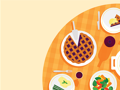 Google Thanksgiving branding design dinner illustration thanksgiving