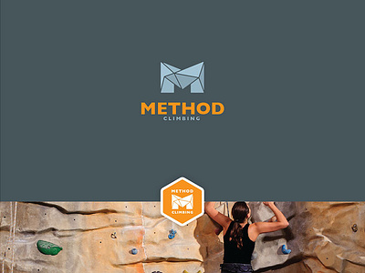 Logo concept for an indoor rock climbing business branding concept design identity illustration logo vector