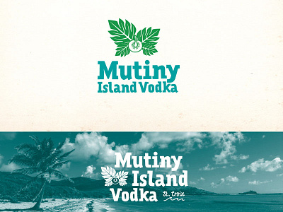 Logo concept for a vodka brand in St. Croix alcohol branding branding concept design food and drink illustration logo vector