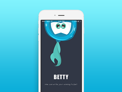 Betty app betting mobile splash ui ux