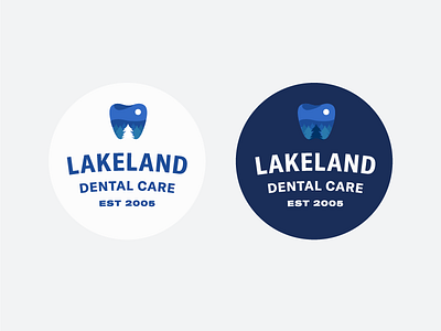 lakeland dentistry branding dentist dentistry identity logo tooth tree