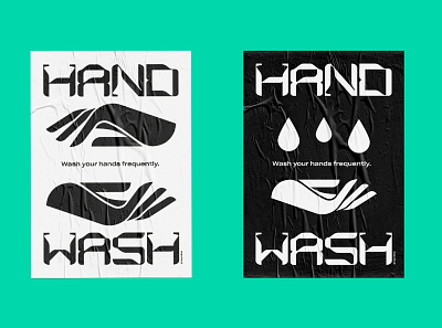wash hands posters graphic design heymikel minimal poster stay safe stayhome typogaphy wash hands