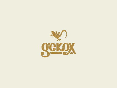 Gekox branding geko gekox illustration lizard logo minimal vintage