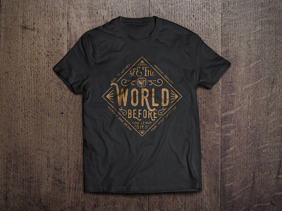 T-Shirt - See the world badge design editorial heymikel lettering miguelsousa retro t shirt type typography vintage