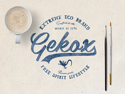 Gekox_print_lettering artwork coffe design illustration ink lettering pencils retro type vintage