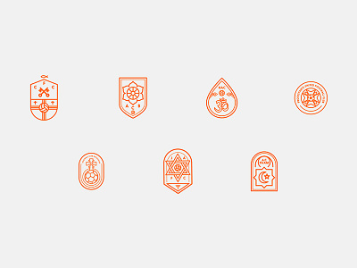 Football Religions logos badge design football religions graphic design logos