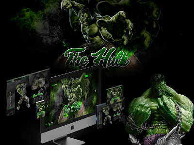 The Hulk graphic desgin ui ux website