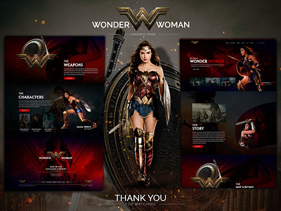 Wonder Woman Landing Page