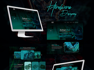 PCB Desinging hardware it company landing page web