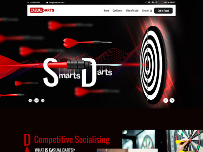 Darts Game arshuman branding drats game graphic desgin illustration landing page logo typography ui ux website