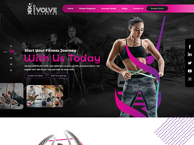 Fitness Gym Training branding creative fitness club graphic desgin gym app landing page ui ux website