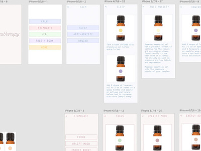 Aromatherapy app comps app aromatherapy comps