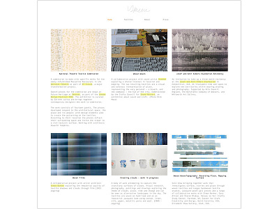 Website for textile designer comps website