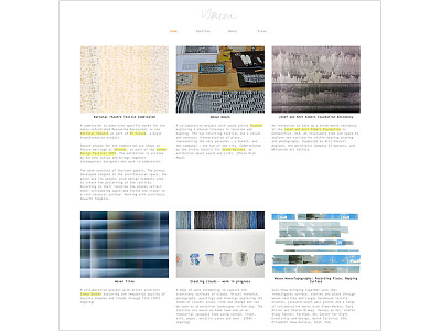 Website for textile designer