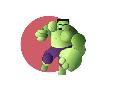 Hulk smash!! comics figure grid hulk illustration marvel vector