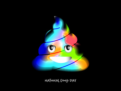 emoji day 3d art dark design emoji graphicdesign illustration light neon vector