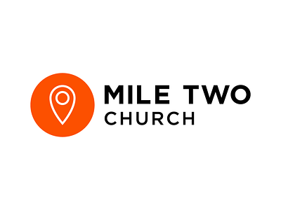 Mile Two Church Logo branding church design icon illustrator cc logo vector