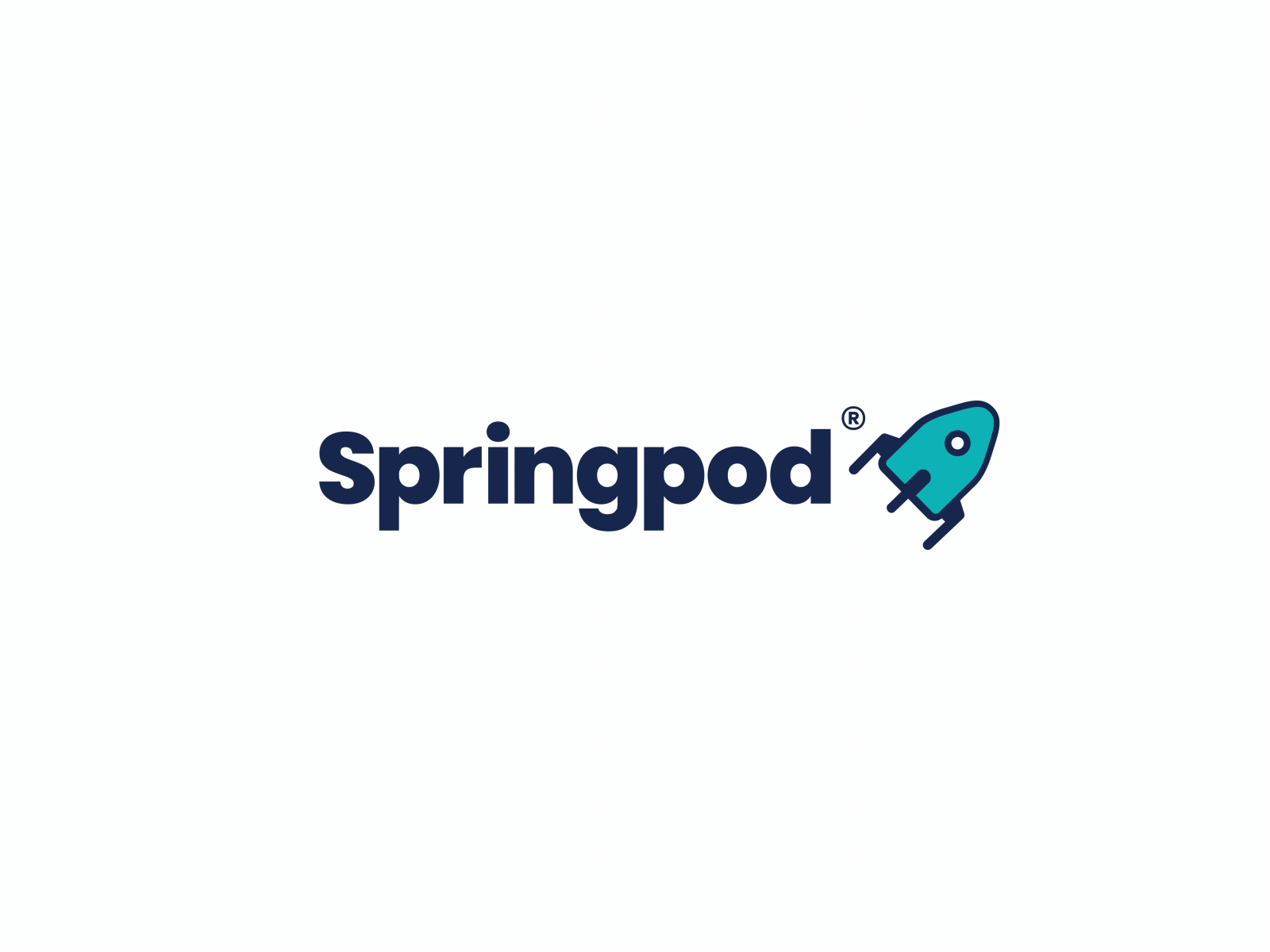Springpod - Logo Animation ae after effects animated logo animation branding branding animation logo logo animation logo reveal motion graphics motion logo rocket space ui vector