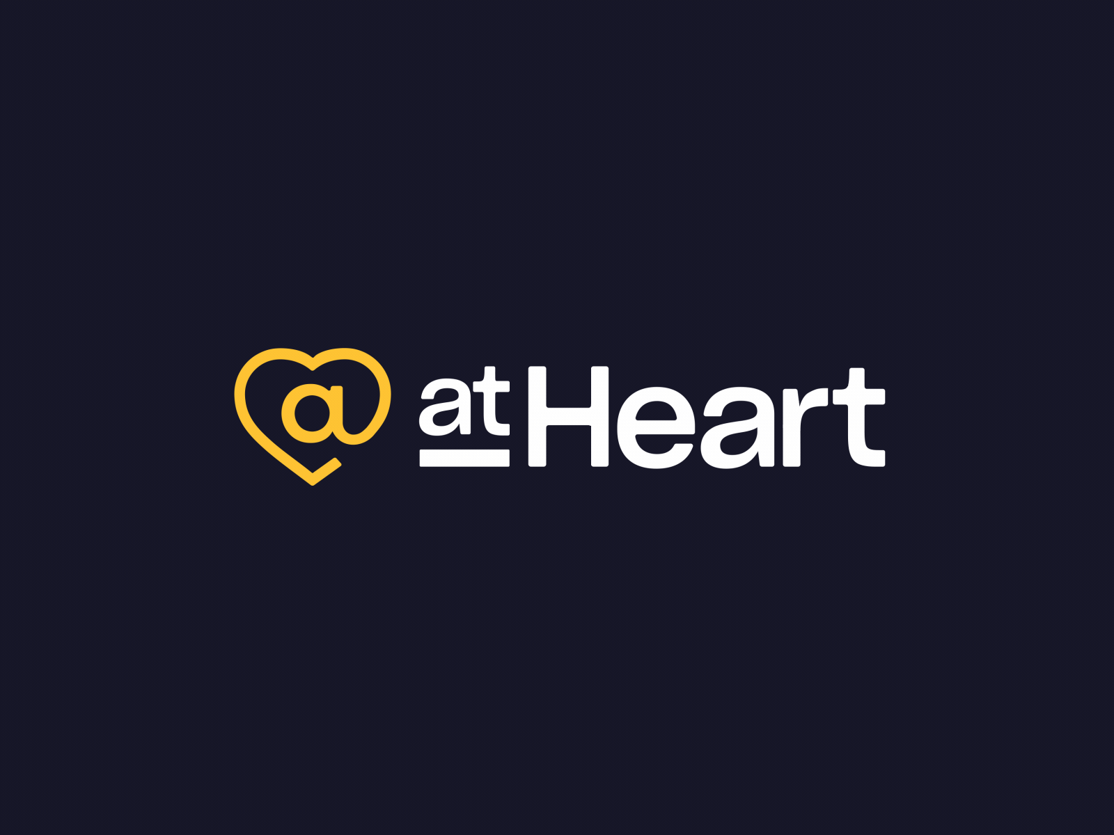 at Heart - Logo animation animated logo animation branding branding animation heart heartbeat logo logo animation motion graphics motion logo