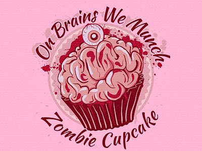 Zombie Cupcake Illustration cupcake design illustration tee vector zombie