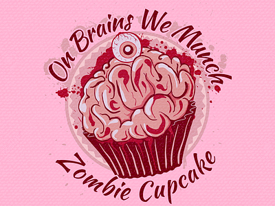 Zombie Cupcake Illustration