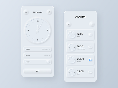 Alarm Clock alarm c4d soft ui