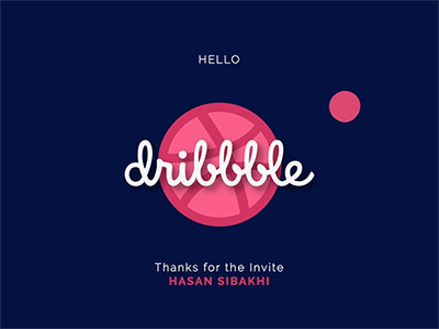 Hello Dribbble animation debut hello planets shot vector
