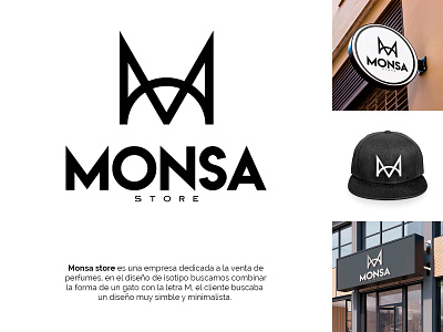 Monsa store - diseño de logotipo