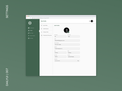 DailyUI 007 | Settings design settings ux