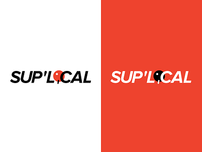 SuperLocal Logo branding design flat local logo vector