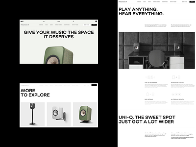 KEF - Product Page app branding clean creative design logo minimal ui ux website
